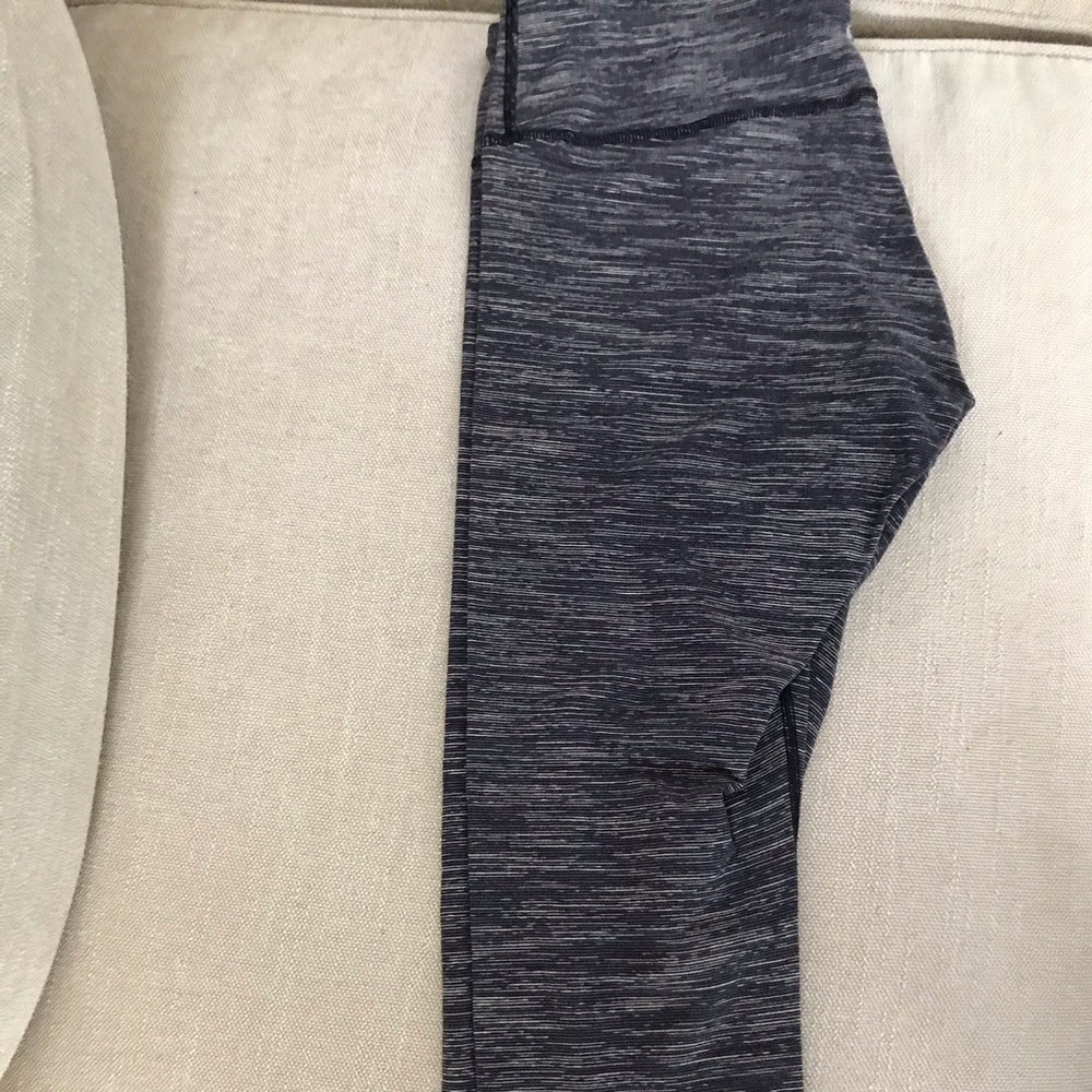 Lululemon Black Space Dye Crop Leggings